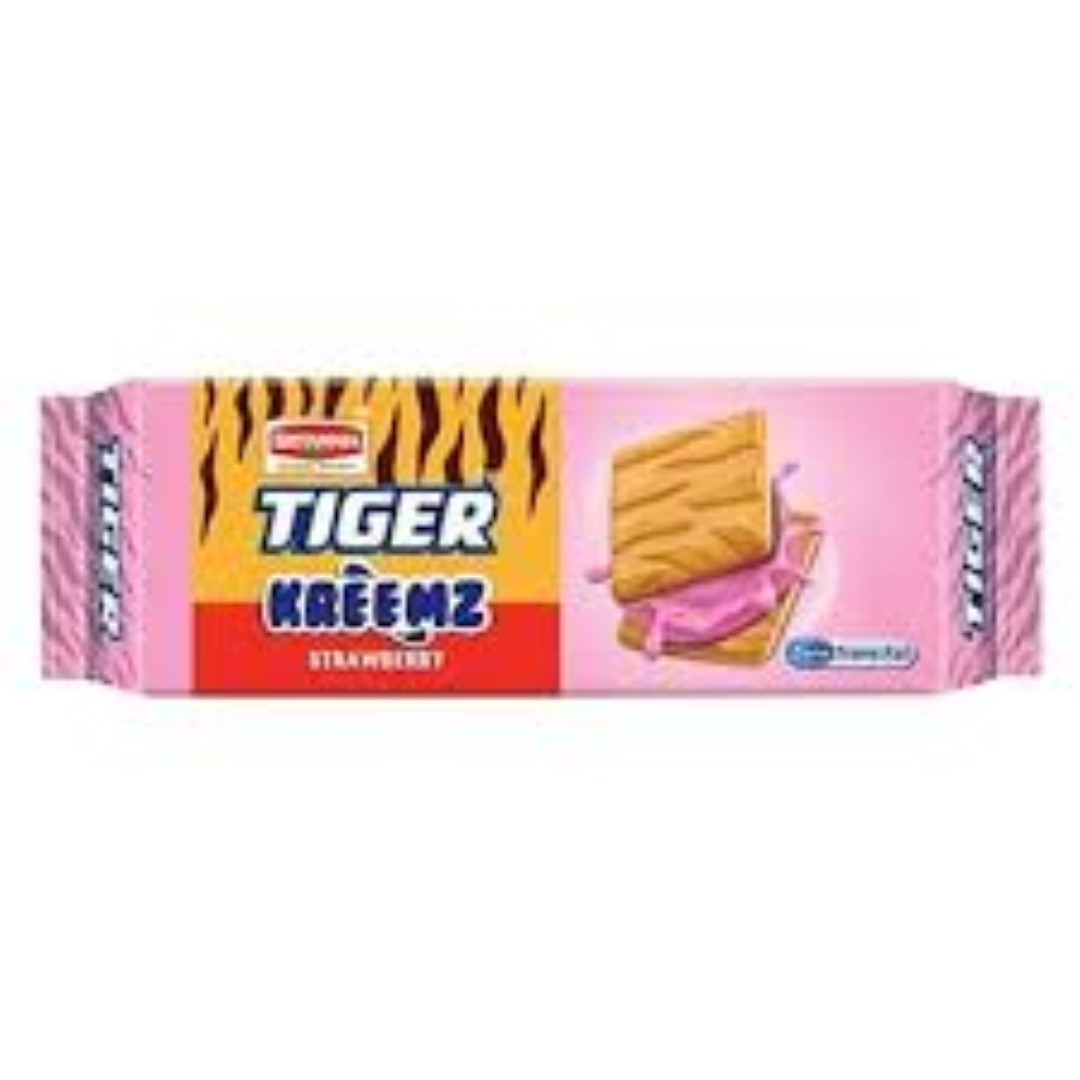 BRITANNIA TIGER KREEMZ STRAWBERRY 75G